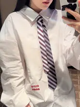 デザイン感溢れる復古風ハンドメイドネクタイ【ストライプ・2WAY・おしゃれなアクセサリー】