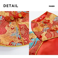 犬用新年衣装【秋冬向け・薄手・ペット服・唐装】