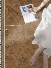リビング用ラグ【ヴィンテージ風・大面積・洗濯不要・リビングと寝室用・ソファ下に最適】