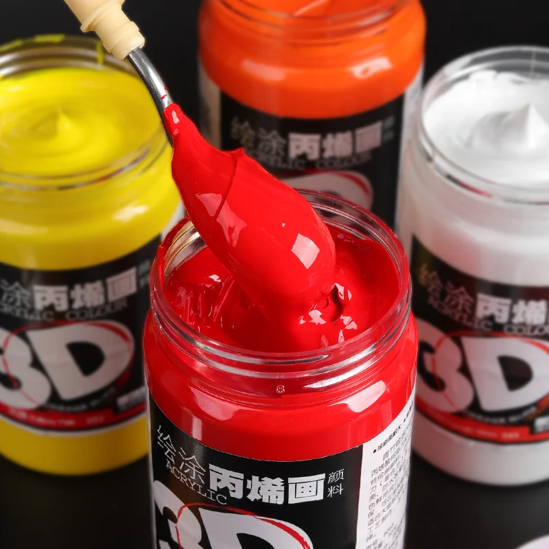 アクリルペイント 300ml DIY壁画材料 12色セット 手描きの衣類・靴・帽子 流体画