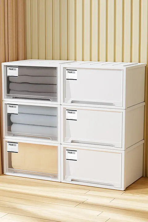 収納ボックス 引き出し型 ストレージキャビネット プラスチック 透明 家庭用 整理