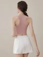 女性用 ヨガウェア【美背デザイン・フィット感抜群・ランニング対応・穴あけ不要】