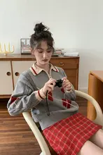 チェック柄ウールAラインスカート【秋冬用・高腰・タイトシルエット】（セットアップ対応）
