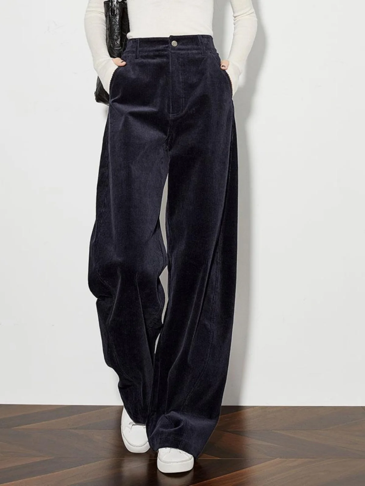 丈の長いパンツの選び方：FAESSLINロングコーデュロイカジュアルパンツの実測とシーン別ガイド