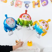 誕生日パーティー用キャラクター気球装飾【子供向け・ゲーム雰囲気・背景用】