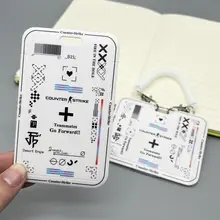 CSGOデザインの学生用カードケース【伸縮ロープ付き・防失・名刺や社員証対応】