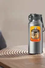 大容量 マグネット蓋付きティーカップ【茶水分離・保温・携帯用】