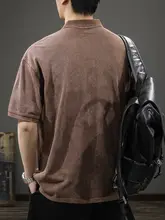 高級感溢れるウォッシュ加工POLOシャツ【半袖・ポケット付き・アメリカンスタイル】