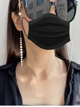 実用的なメガネチェーン【オーストラリア白真珠・グラデーション・医療用チタン製・ハングデザイン】