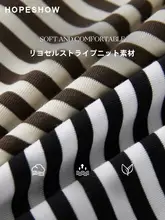 カラー切替ストライプTシャツ【レディース・半袖・カジュアル・ラウンドネック】（セットアップ対応）
