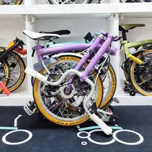 折りたたみ自転車用外タイヤ【マーク入り・極上の柔らかさ・イエロー】