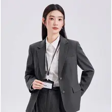 通勤に最適！軽やかな女性用スーツジャケット【ビジネス・フォーマル・春】（セットアップ対応）