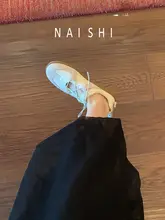 羊皮製 バレエ風メリージェーンシューズ【穴あけ不要・透気性・カジュアル】