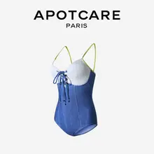 APOTCARE 保守的なデザインのセクシーなバックオープン水着【オシャレなビーチリゾート用・女性用】