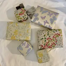 浮彫りデザインのジュエリーボックス【レトロ・シンプル・ポータブル】