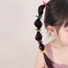 カラフルで可愛い女の子用ヘアゴム【高弾力・デザインリボン】（セットアップ対応）