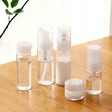 旅行用ボトルセット【スプレーボトル・プッシュキャップ・化粧水・クリーム・泡立てボトル】