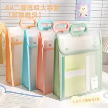小学生用トートバッグ【透明・防水・試験用書類収納】