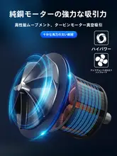 車用強力ワイヤレス掃除機兼空気入れ【4in1・家庭用・大容量】