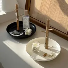 木製アロマ収納トレイ【リビング・玄関用・鍵掛け・化粧品収納】