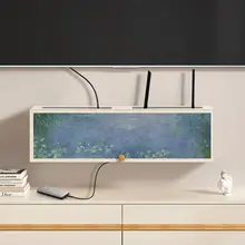 梵高の睡蓮デザインのルーター収納ボックス【穴あけ不要・おしゃれな置き場】
