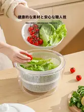 野菜脱水器【サラダ用・洗浄機能・水切りバスケット】