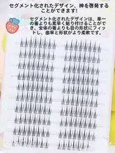 大容量 黒梗分段単簇毛のフェイクまつげ【極上の柔らかさ・使用簡単】