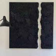 手描き油絵 壁掛けアート【侘寂風・抽象立体デザイン】