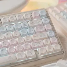 キーキャップ 機械式キーボード用 犬柄 宇宙 PBT 熱昇華印刷 MOプロファイル 丸み 各種配列対応