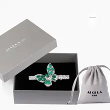 クリスタルバタフライのヘアクリップ【グリーンエッジ・カジュアルヘアアクセサリー】