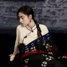 ウィッグ式ツイスト編み込みヘアピース【トルコ石風アクセサリー付き・新中式スタイル】