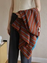 ストライプデザインの洗顔タオル【綿100%・吸水性・柔らかさ】