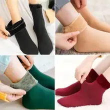 冬用極上の柔らかさの長筒ソックス【保温・厚手・男女兼用】