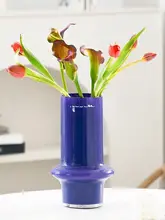 フラワーベース ガラス グリーン おしゃれ 上品 インスタ映え 水栽培 リビング テーブル インテリア 切り花 ローズ