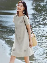 リゾートスタイルのサマードレス【妊婦向け・フレンチデザイン・体型カバー】