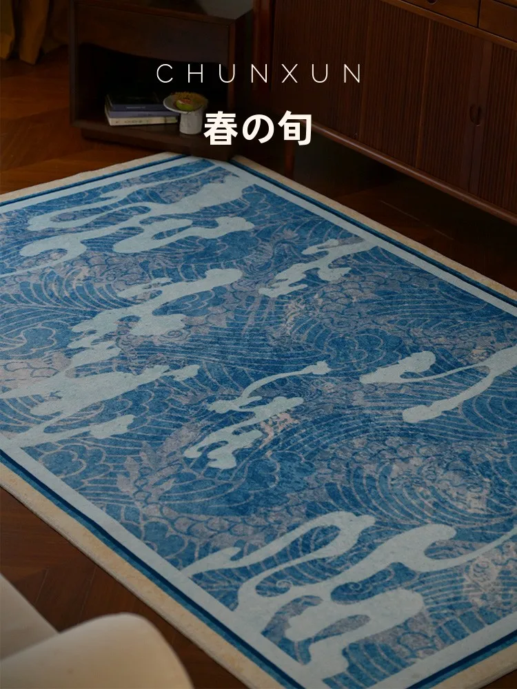 ダイニングテーブルの下に敷くラグ：春旬 雲逸滄瀾 四季通用 フォルムタイプの実用性と耐久性解析