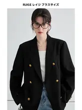 魅力的なデザインの大きいサイズ女性用ブレザー【通勤やカジュアルに最適】