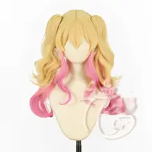 カラフルな舞台用コスプレウィッグ【特注グラデーション・天馬咲希デザイン】