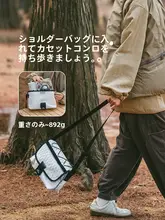 アウトドア用コンパクトガスストーブ【携帯便利・ミニサイズ・磁気式】