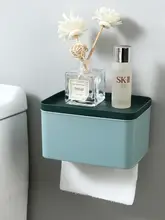 穴あけ不要の多機能トイレットペーパーケース【洗面所用・収納ラック付き】