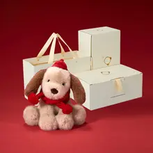 犬 ぬいぐるみ モコモコ 癒やし 寄り添い キッズ 男の子 女の子 誕生日プレゼント 「softlife」