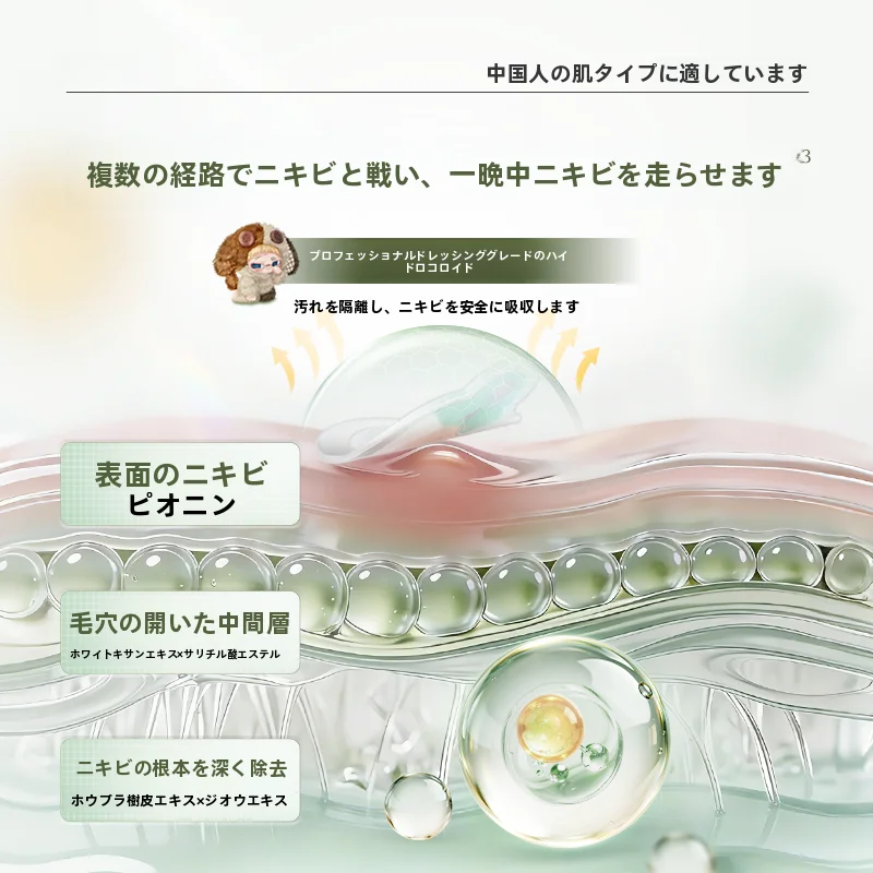 GUYUグーユー ニキビ対策カワイイパッチ【癒し・肌色補正・ニキビケア】