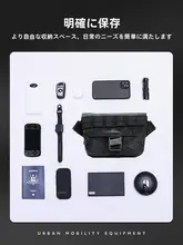 牛革製 メンズ斜め掛けバッグ【薄型・高級感あるデザイン・ショルダーバッグ】