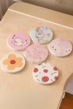 可愛いキャラクター円形デザインの吸水コースター【滑り止め・10cm・家庭用】
