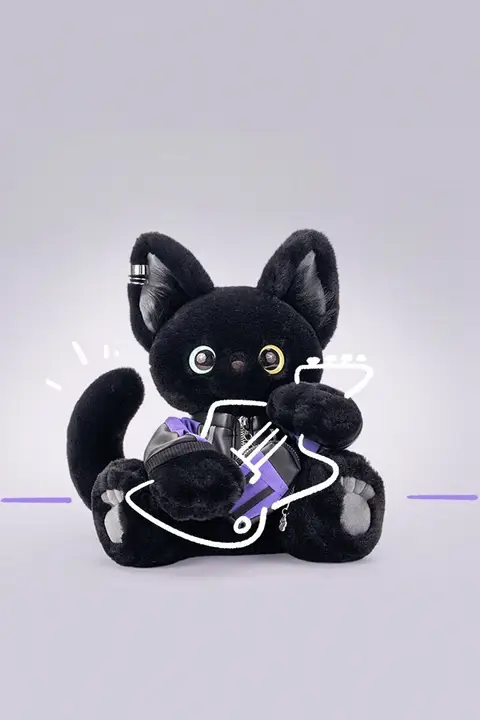 可愛い猫のぬいぐるみ【癒し系・抱き枕用・誕生日ギフト】（セットアップ対応）