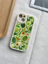 アボカド水彩イラストのスマートフォンケース【iPhone・Xiaomi・Huawei・OPPO・Vivo対応】