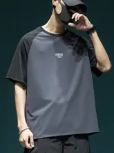 蜂巣デザインのアイスシルク半袖Tシャツ【メンズ・ゆったりフィット・通気性・速乾性・スポーツ用】