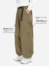 アウトドア機能性カーゴパンツ【秋用・耐磨性・大口ポケット・デコンストラクションデザイン】