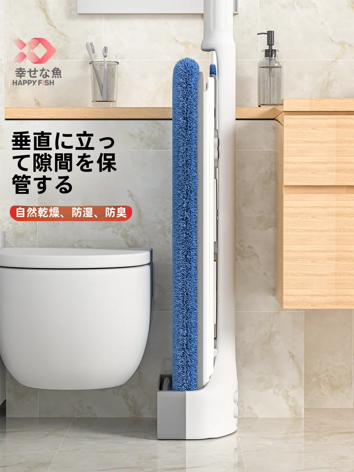 自動手洗い不要！平板型モップ【家庭用・楽々掃除】