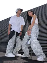 CBXLAB ミリタリーカモフラージュパンツ【冷灰色・春季用・ストリートダンス・ジャズダンス対応】